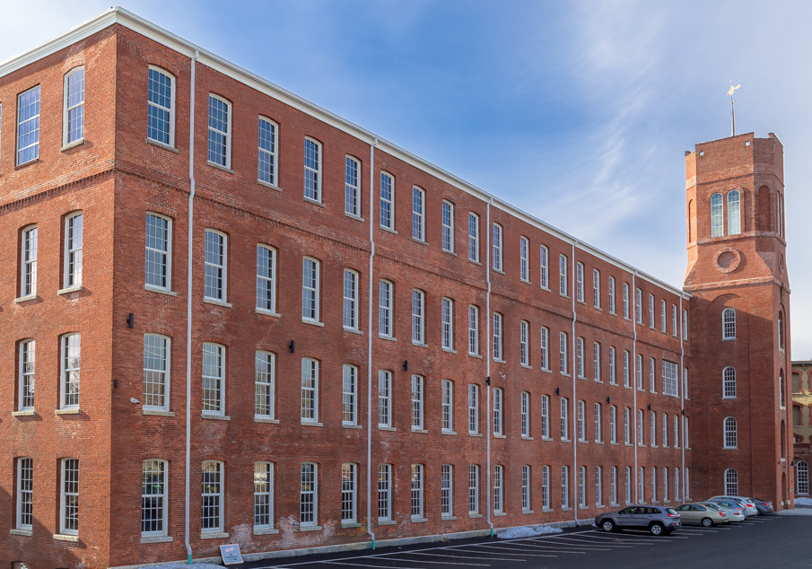 Pontiac Lofts Building #1 at Pontiac Mills in Warwick, Rhode Island