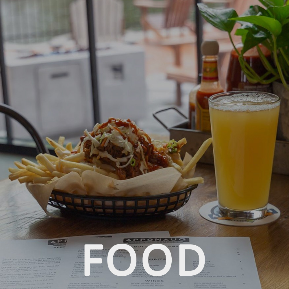 Fries and beer at Apponaug Brewery